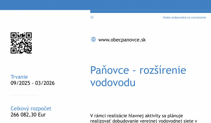 Fotka - Rozšírenie vodovodu 