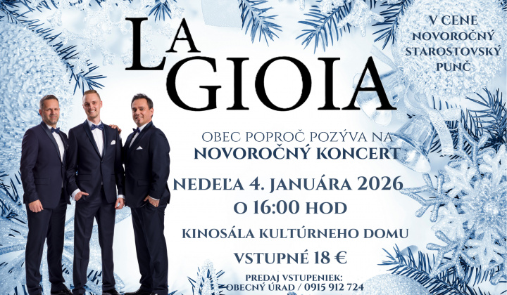 Fotka - Obec Poproč pozýva na novoročný koncert